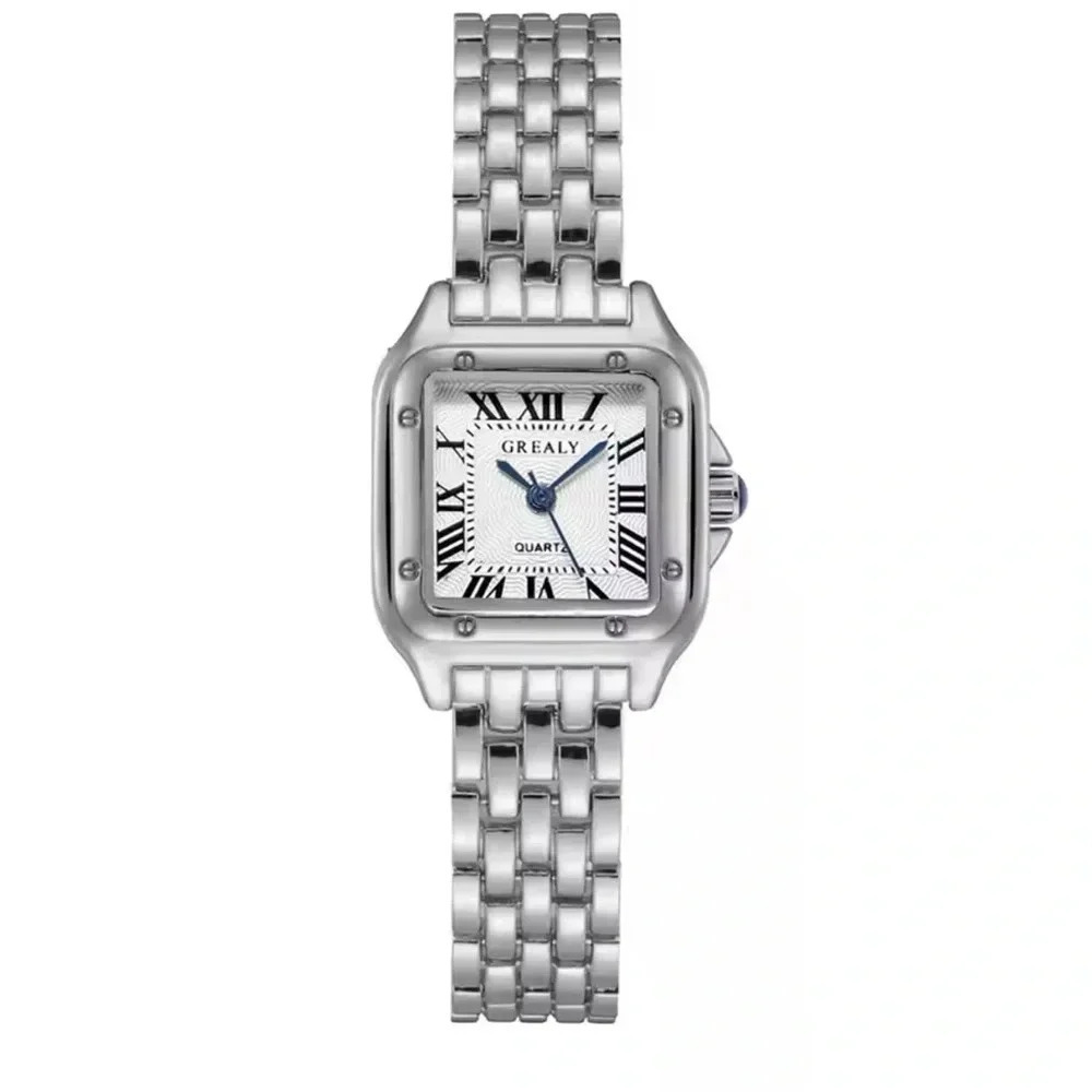 Panthere Classic Rectangle Stainless Steel Watch - Picture 8 of 16